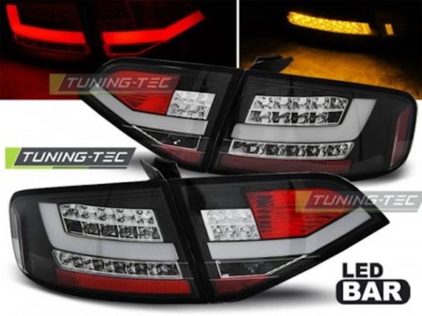 LED Lightbar Rückleuchten passend für Audi A4 B8 (8K) Limo Bj. 08-11 Schwarz