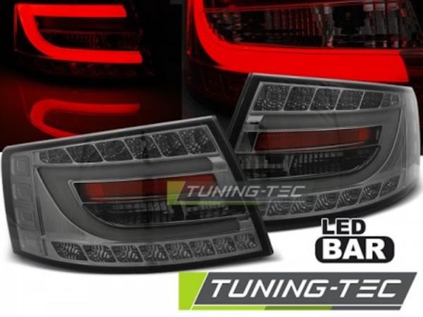 LED Lightbar Rückleuchten passend für Audi A6 C6 4F Limo Bj. 04-08 Smoke 6-PIN
