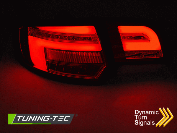 Voll LED Lightbar Rückleuchten passend für Audi A3 8P Sportback 04-08 Black dyn. Blinker