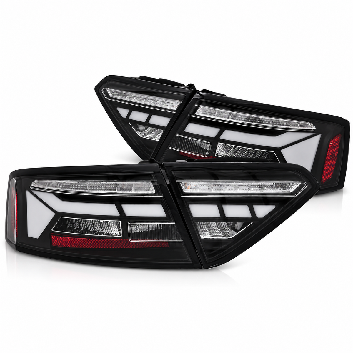 LED Rückleuchten passend für Audi A5 2011–2016 Schwarz dynamisch