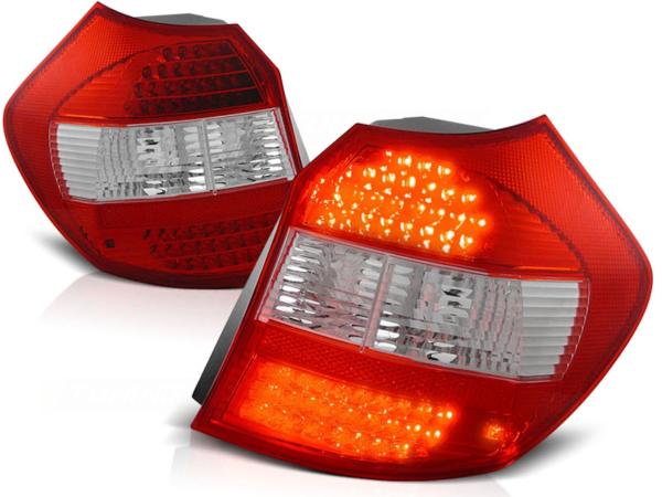 LED Rückleuchten passend für BMW E87 Bj. 04-07 Rot/Chrom