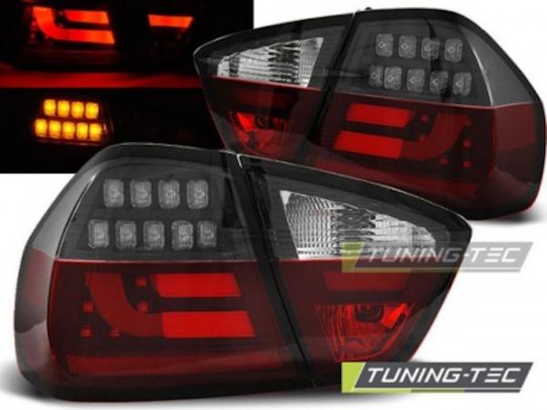LED Lightbar Rückleuchten passend für BMW E90 Limo Bj. 05-08 Rot/Schwarz