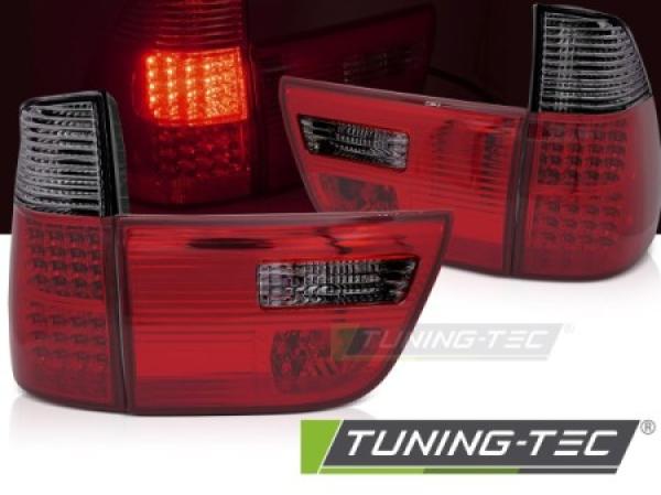 LED Rückleuchten passend für BMW X5 E53 Bj. 99-03 Rot/Smoke
