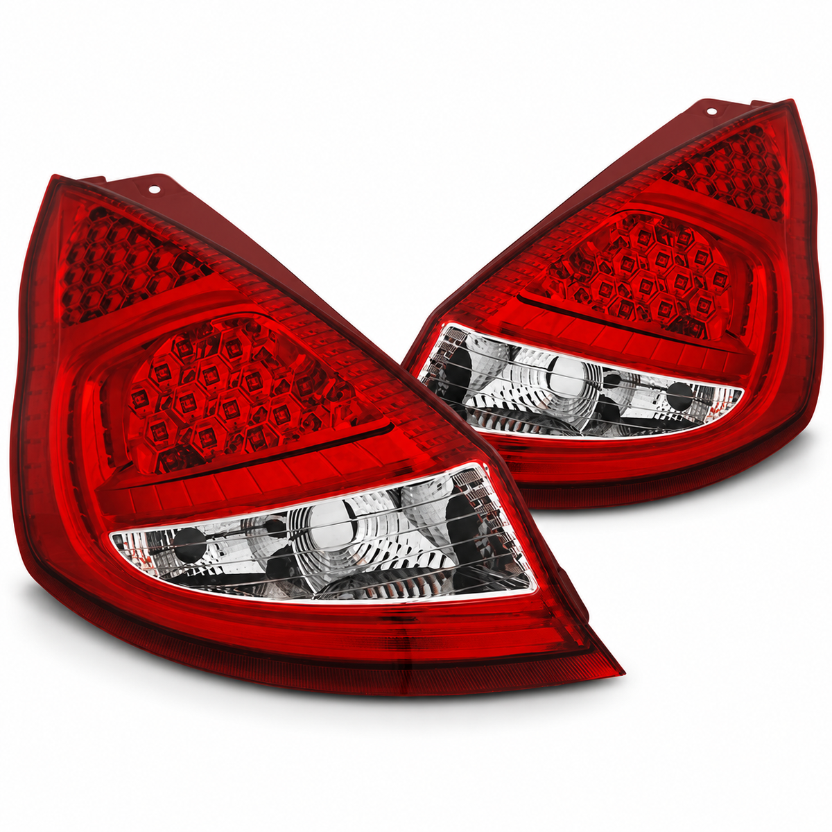 LED Rückleuchten passend für Ford Fiesta MK7 2008–2012 HB Rot/Weiß