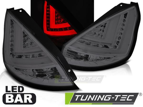 LED Lightbar Rückleuchten passend für Ford Fiesta MK7 Bj. 08-12 Smoke