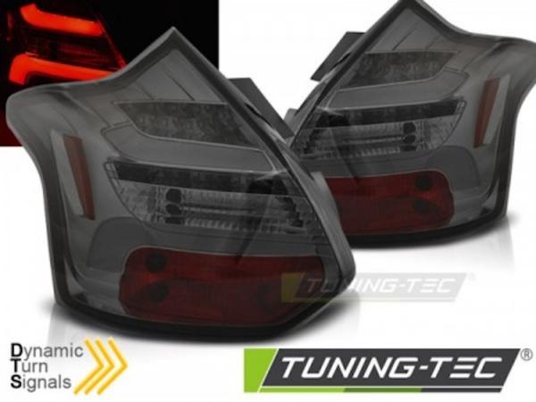 LED Lightbar Rückleuchten passend für Ford Focus MK3 Bj. 11-14 Smoke