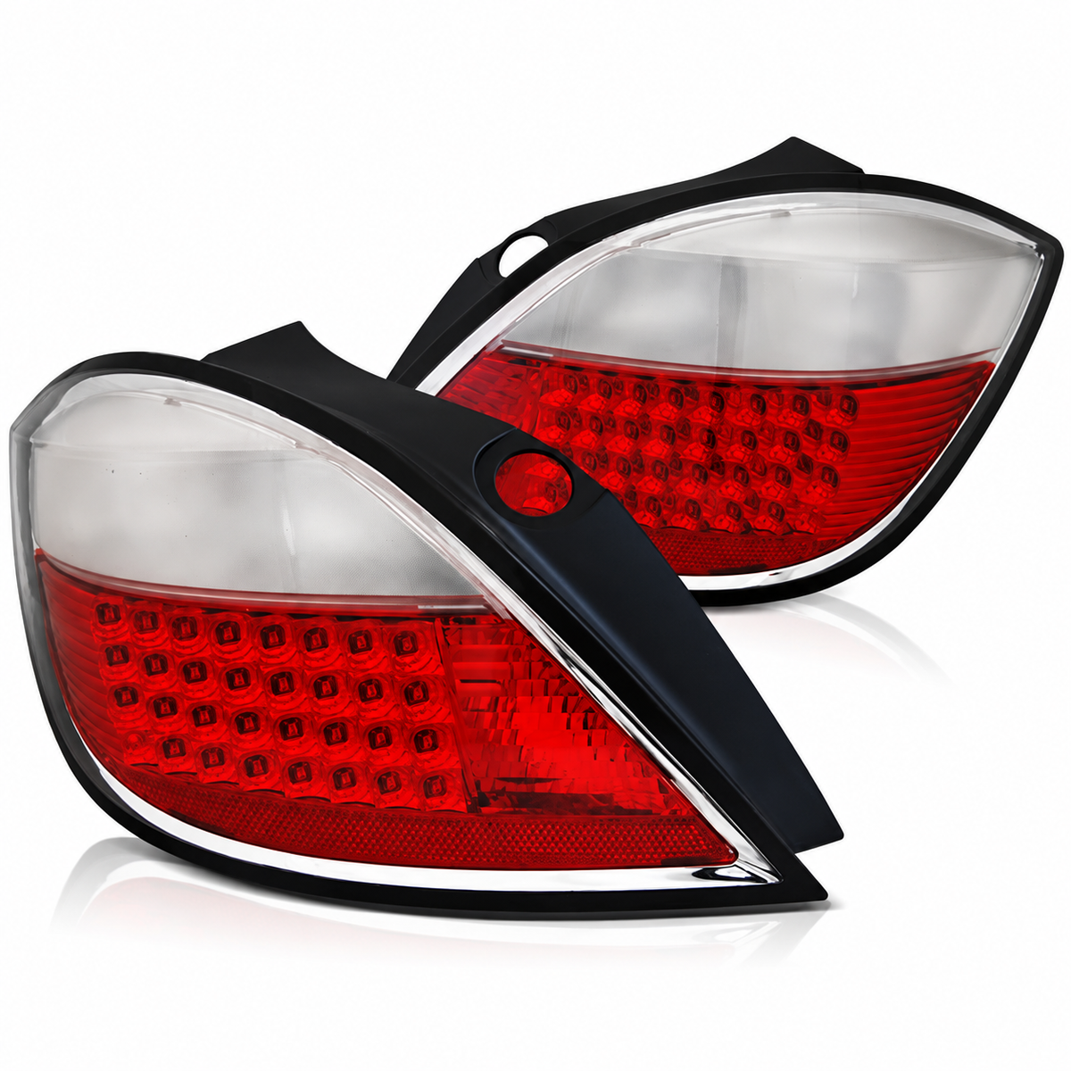 LED Rückleuchten passend für Opel Astra H 03.04-09 5-Türer Rot/Weiß