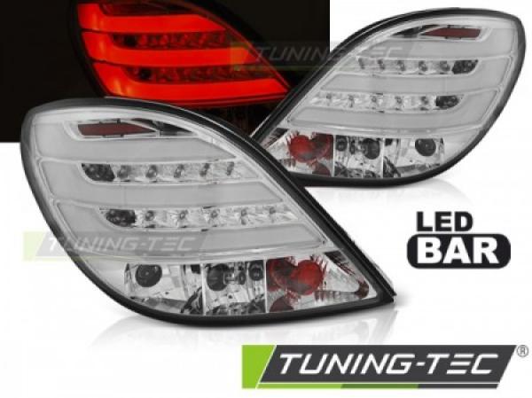 LED Lightbar Rückleuchten passend für Peugeot 207 Bj. 06-09 Chrom