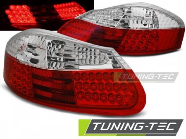LED Rückleuchten passend für Porsche Boxster 986 Bj. 96-04 Rot/Chrom