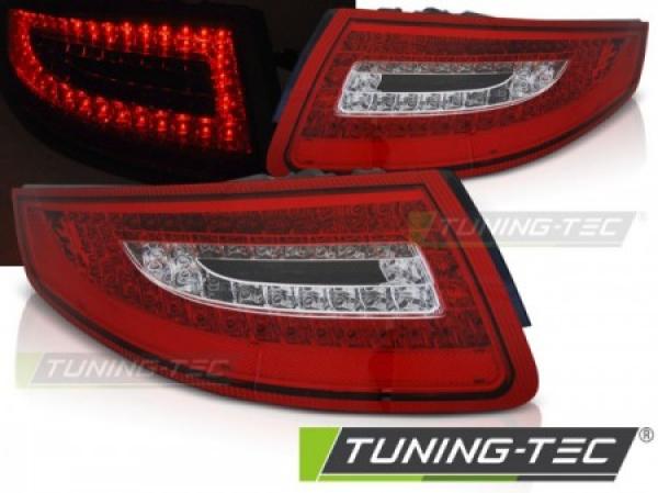 LED Rückleuchten passend für Porsche 911 997 Bj. 04-08 Rot/Chrom