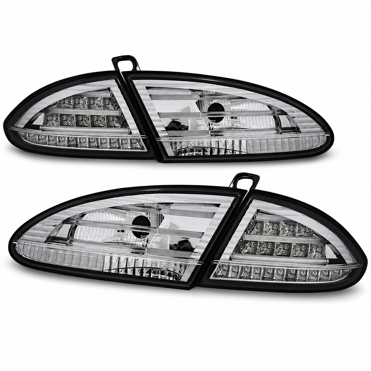LED Rückleuchten passend für Seat LEON 06.05-09 Chrom