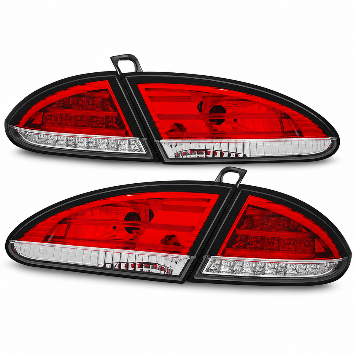 LED Rückleuchten passend für Seat LEON 2005–2009 Rot/Weiß