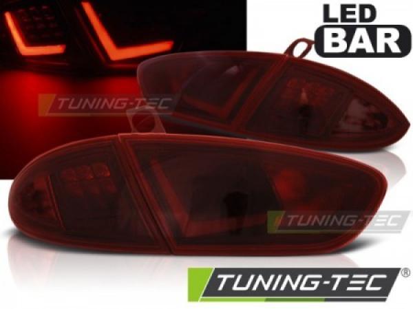 LED Lightbar Rückleuchten passend für Seat Leon 1P1 Facelift Bj. 09-12 Rot/Smoke