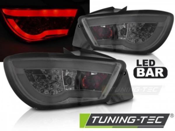 LED Lightbar Rückleuchten passend für Seat Ibiza 6J 3 Türer Bj. 08-03/12 Smoke