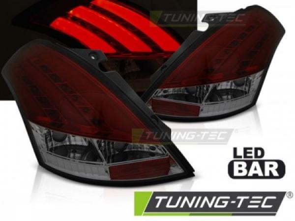LED Lightbar Rückleuchten passend für Suzuki Swift IV (FZ, NZ) Bj. 10-17 Rot/Smoke