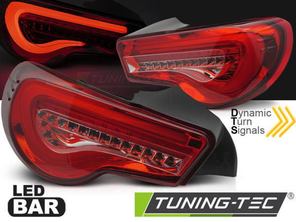 LED Lightbar Rückleuchten passend für Toyota GT86 Bj. 12-21 Rot dynamischer Blinker