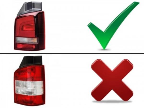 LED Lightbar Rückleuchten passend für VW T5 GP Facelift Bj. 09-15 Rot/Smoke (Heckklappe)