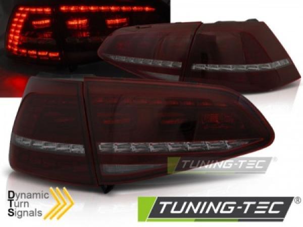 LED Rückleuchten passend für VW Golf 7 (VII) Limo Bj.12-17 Rot/Smoke dynamischer Blinker