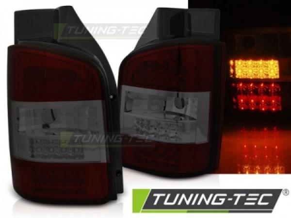 LED Rückleuchten passend für VW T5 Bj. 03-09 Rot/Smoke (Flügeltüren)