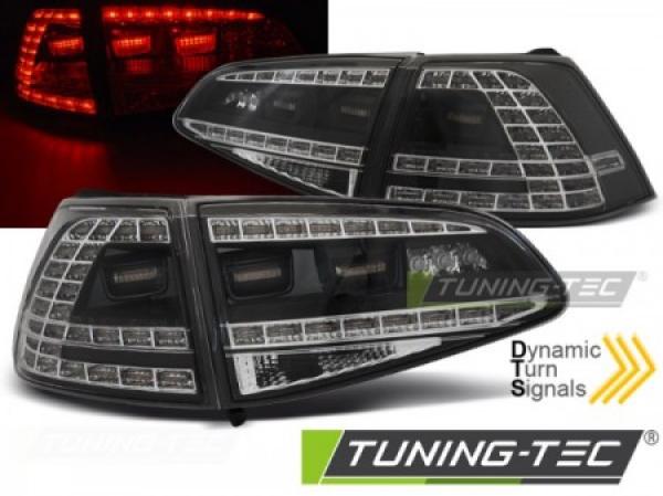 LED Rückleuchten passend für VW Golf 7 (VII) Limo Bj. 12-17 Schwarz dynamischer Blinker