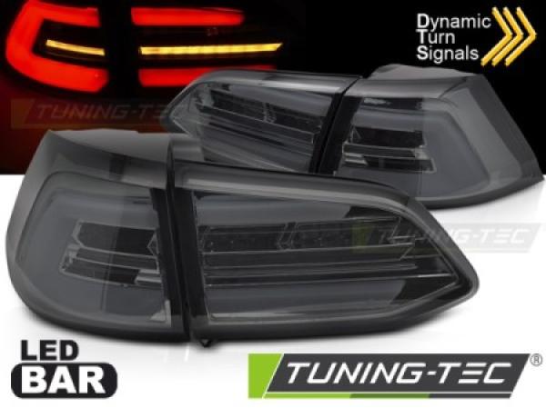 Voll LED Lightbar Rückleuchten passend für VW Golf 7 (VII) Variant Facelift 17-20 Smoke