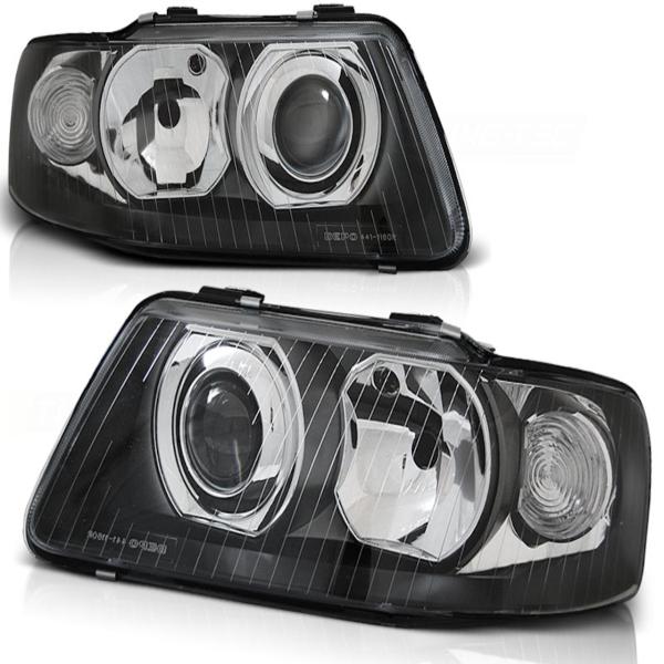 Design Scheinwerfer passend für Audi A3 (8L) Facelift 00-03 schwarz