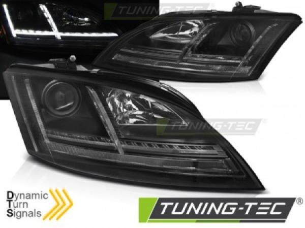 Scheinwerfer DRL LED Tagfahrlicht passend für Audi TT 8J Bj. 06-10 Schwarz