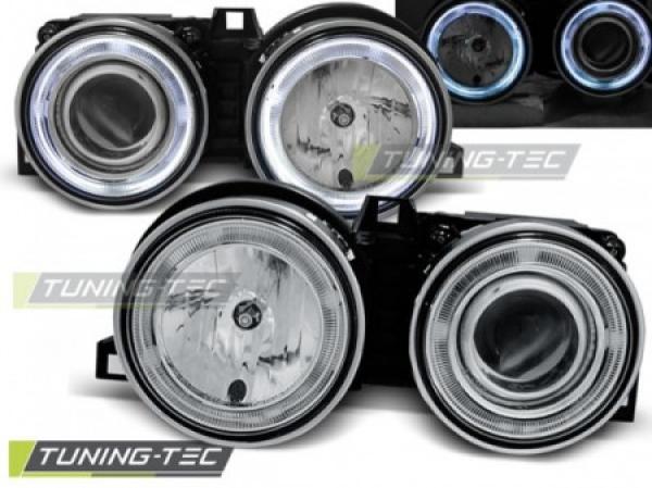 Scheinwerfer CCFL Angel Eyes passend für BMW 3er E30 Bj. 82-94 Chrom