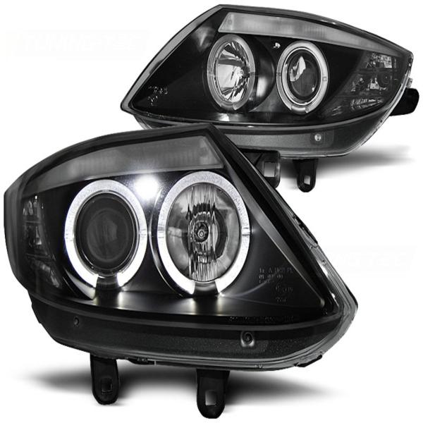 Scheinwerfer Angel Eyes passend für BMW Z4 E85 E86 Bj. 02-08 Schwarz