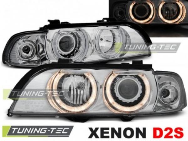 Xenon Scheinwerfer Angel Eyes passend für BMW 5er E39 Bj. 95-00 Chrom