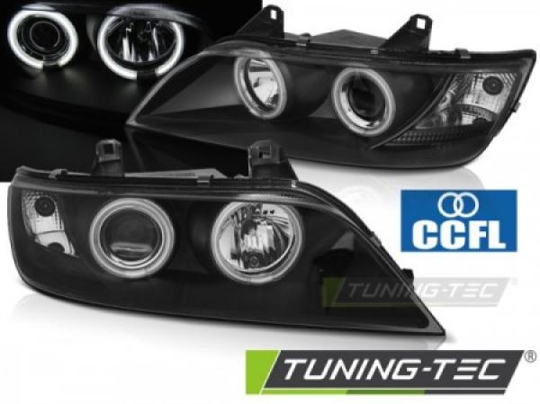 Scheinwerfer CCFL Angel Eyes passend für BMW Z3 Roadster Bj. 96-02 Schwarz