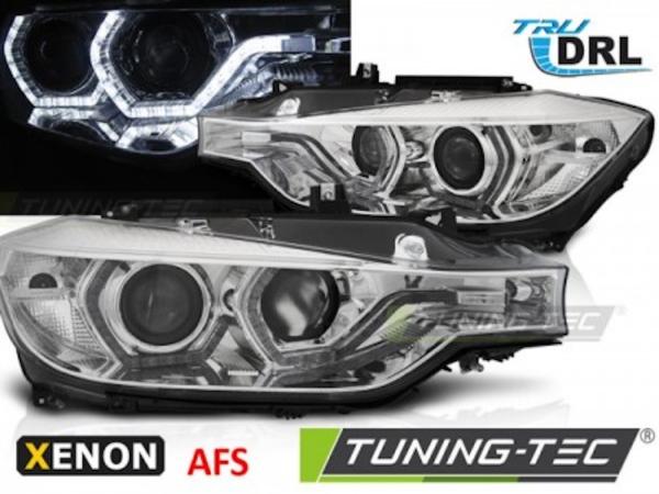 Xenon Scheinwerfer DRL LED Tagfahrlicht passend für BMW 3er F30 F31 Bj. 11-15 Chrom AFS