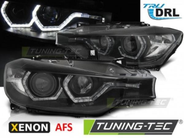 Xenon Scheinwerfer DRL LED Tagfahrlicht passend für BMW 3er F30 F31 11-15 Schwarz AFS