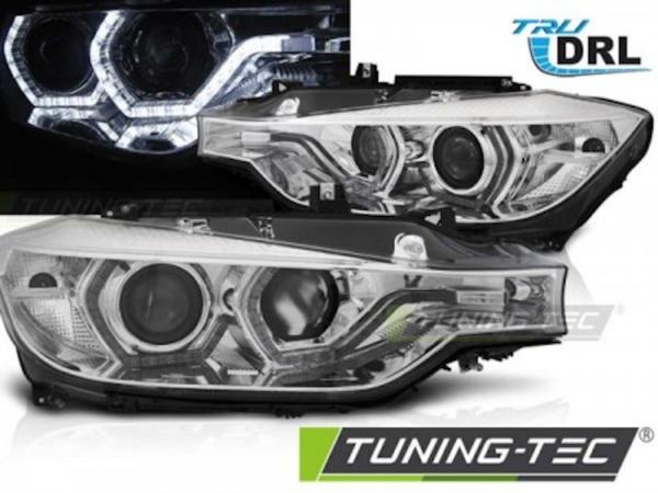 Scheinwerfer DRL LED Tagfahrlicht passend für BMW 3er F30 F31 LCI Facelift 15-18 Chrom