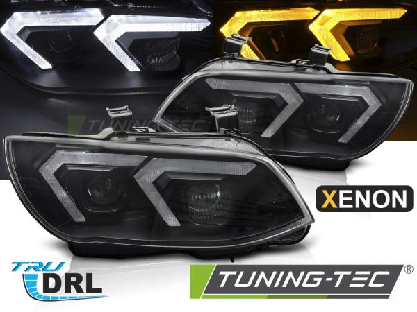 Xenon LED Tagfahrlicht Scheinwerferset passend für BMW 3er Coupe/Cabrio E92/E93 LCI 10-13 schwarz