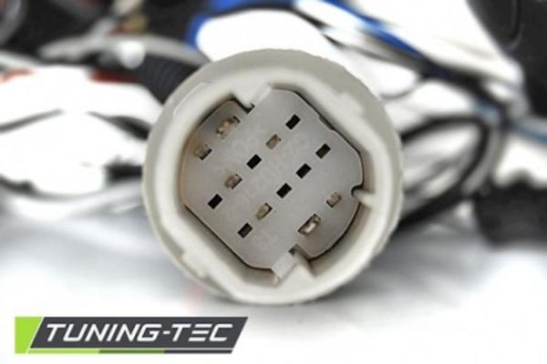 LED Angel Eyes Scheinwerfer passend für Fiat Grande Punto 05-08 schwarz