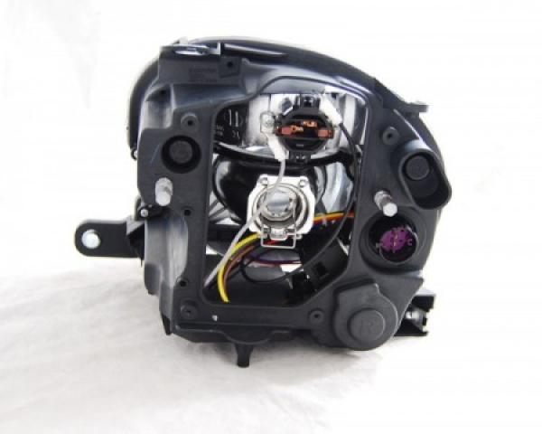Scheinwerfer Klarglas Projektor passend für Fiat 500 Bj. 07-15 Chrom