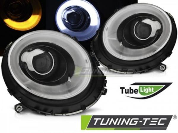 Scheinwerfer LED Tagfahrlicht Optik passend für Mini One Cooper Bj. 06-14 Schwarz LTI