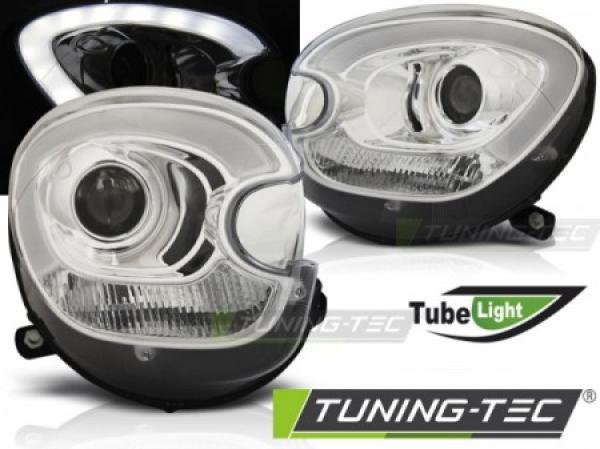 Scheinwerfer LED Tagfahrlicht Optik passend für Mini Countryman R60 Paceman R61 Bj. 10-14 Chrom LTI