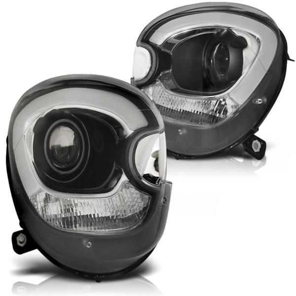 Scheinwerfer LED Tagfahrlicht Optik passend für Mini R60 R61 Bj. 10-14 Schwarz LTI