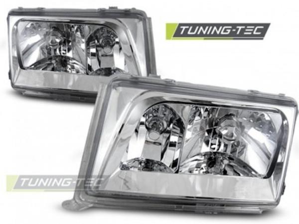 Scheinwerfer Klarglas passend für Mercedes E-Klasse W124 Bj. 85-93 Chrom