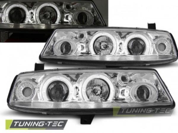 Scheinwerfer Angel Eyes passend für Opel Calibra Bj. 90-97 Chrom