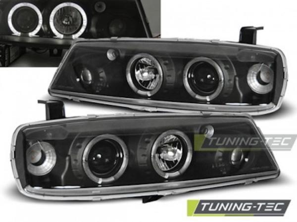 Scheinwerfer Angel Eyes passend für Opel Calibra Bj. 90-97 Schwarz