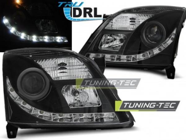 Scheinwerfer DRL LED Tagfahrlicht passend für Opel Vectra C / Signum Bj. 02-05 Schwarz