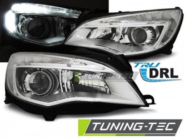Scheinwerfer DRL LED Tagfahrlicht passend für Opel Astra J Bj. 09-15 Chrom