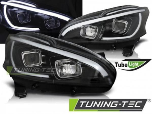 Scheinwerfer LED Tagfahrlicht Optik passend für Peugeot 208 Bj. 12-15 Schwarz LTI