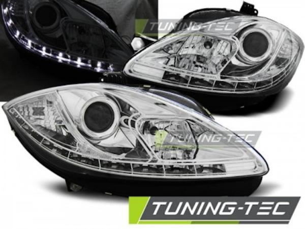 Scheinwerfer LED Tagfahrlicht Optik passend für Seat Leon 1P / Altea 5P 09-15 Chrom