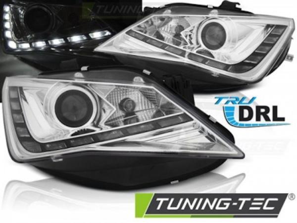 Scheinwerfer DRL LED Tagfahrlicht passend für Seat Ibiza 6J Facelift Bj. 12-15 Chrom