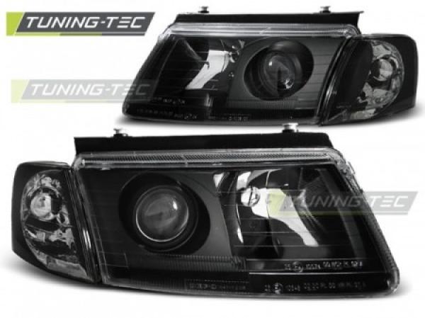 Klarglas Xenon Design Scheinwerfer passend für VW Passat 3B (B5) 96-00 schwarz