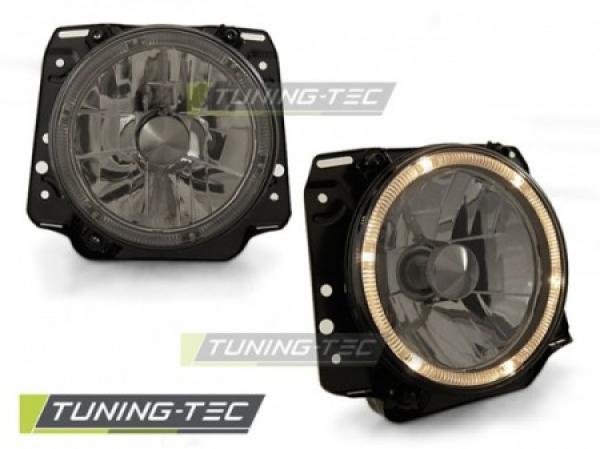 Scheinwerfer Angel Eyes passend für VW Golf 2 Bj. 83-92 Smoke